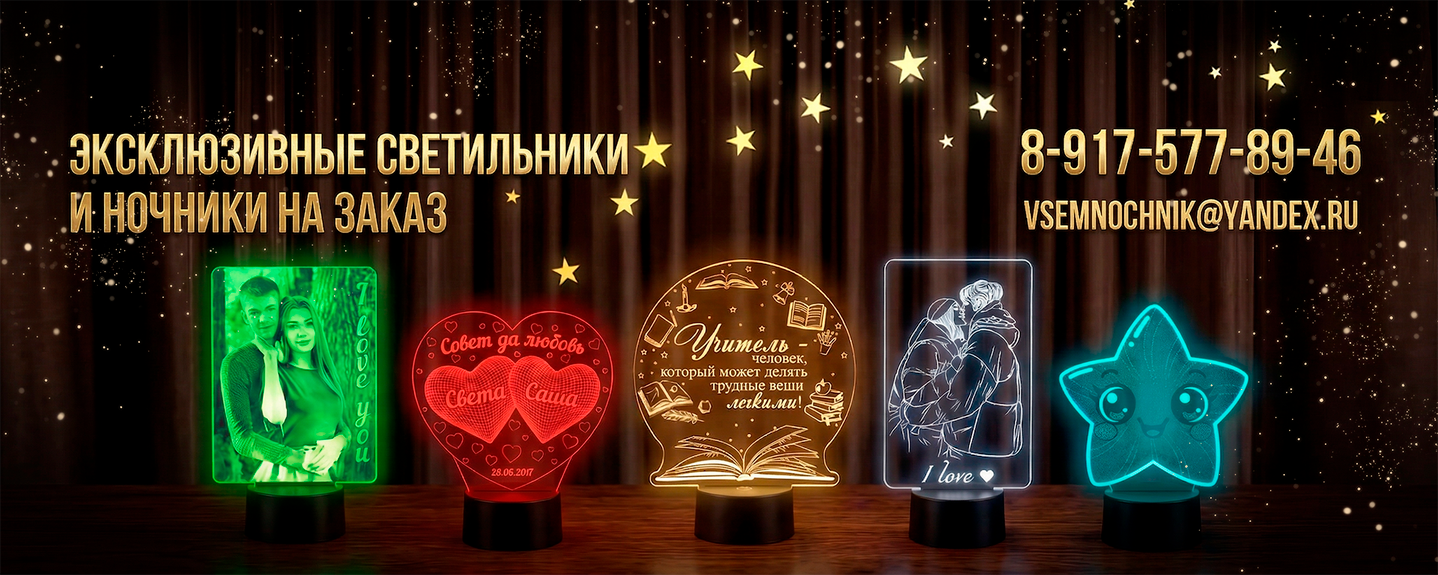 Эксклюзивные светильники и ночники премиального качества