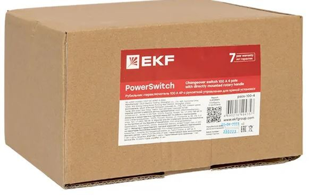 Рубильник-переключатель  EKF pscs-100-4