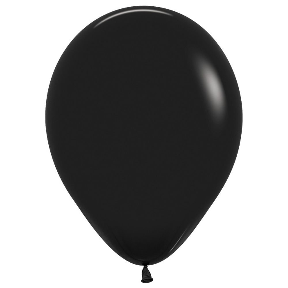 Воздушные шары Sempertex, цвет 080 пастель чёрный, 12 шт. размер 12&quot;