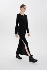Платье-лапша макси Alexandra Talalay KD008 черное