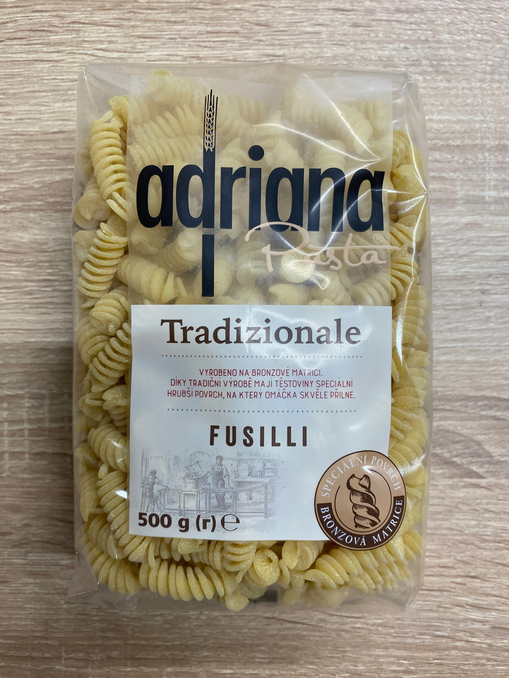 Паста Спиральки Adriana , 500г, Чехия