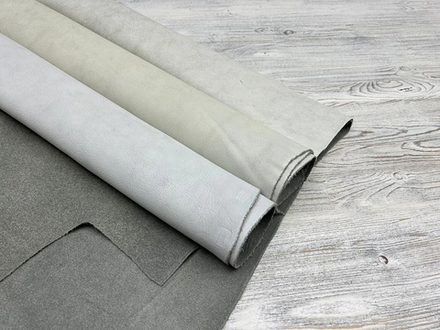 Лот Albagia Grey White (1,8-2,0 мм), цв. Белый, натуральная кожа