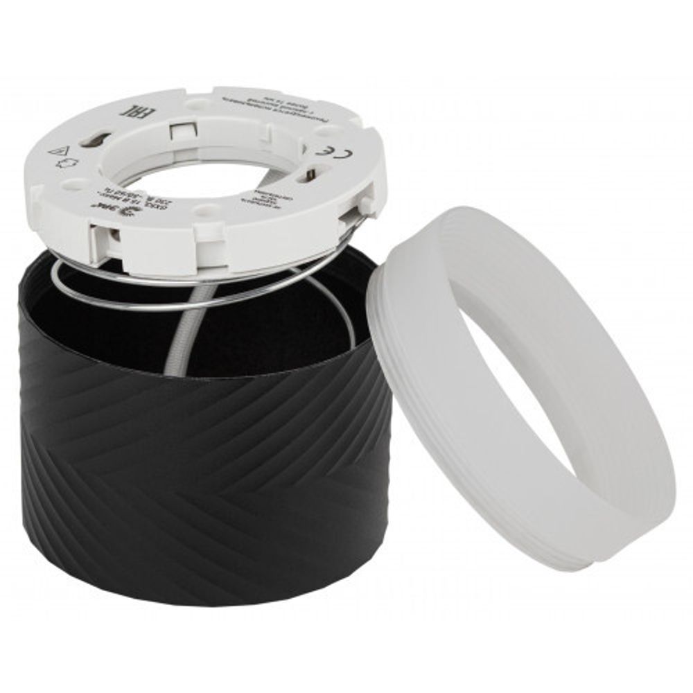 Светильник настенно-потолочный спот ЭРА OL38 BK под GX53 IP20 черный