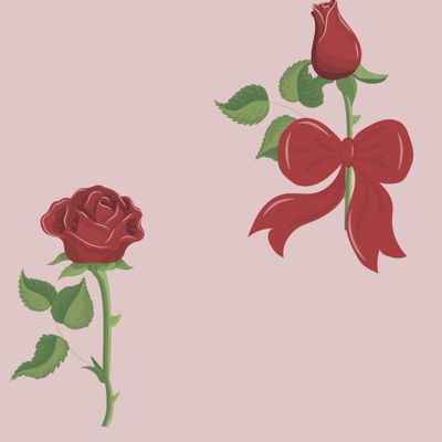 розы на розовом фоне