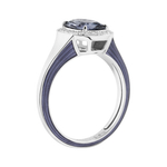 Кольцо со Шпинелью и Бриллиантами, Эмаль, R0143-02/4