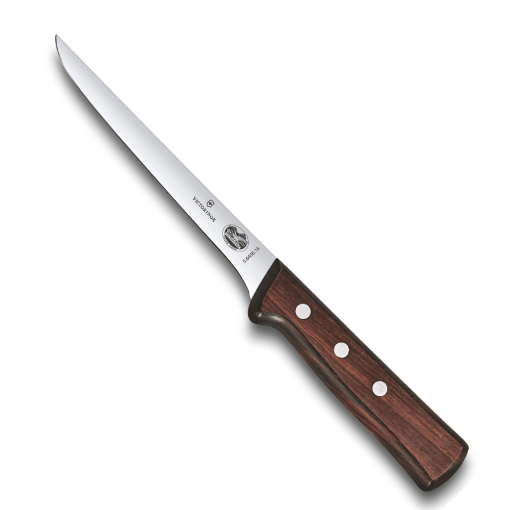 Нож Victorinox разделочный, лезвие 15 см прямое, черный