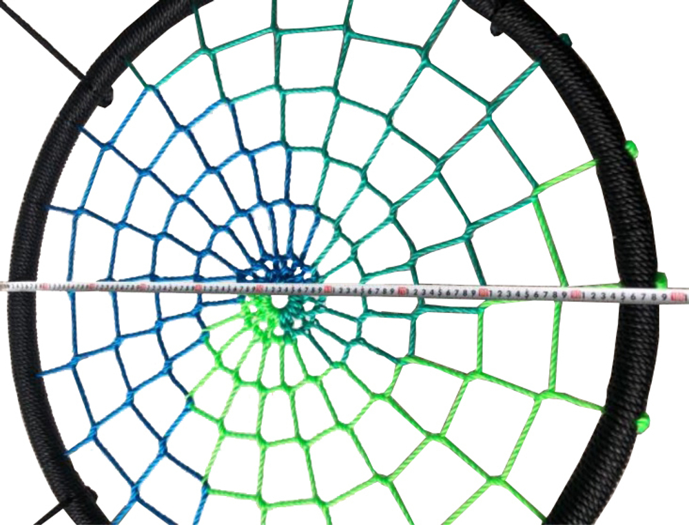 Синие и цветные качели гнездо 100 см диаметр