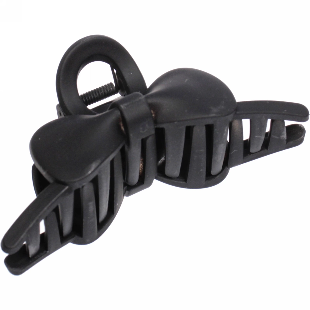 Заколка-краб для волос на блистере «Style Matte», бантик, микс 6 цветов, 11см