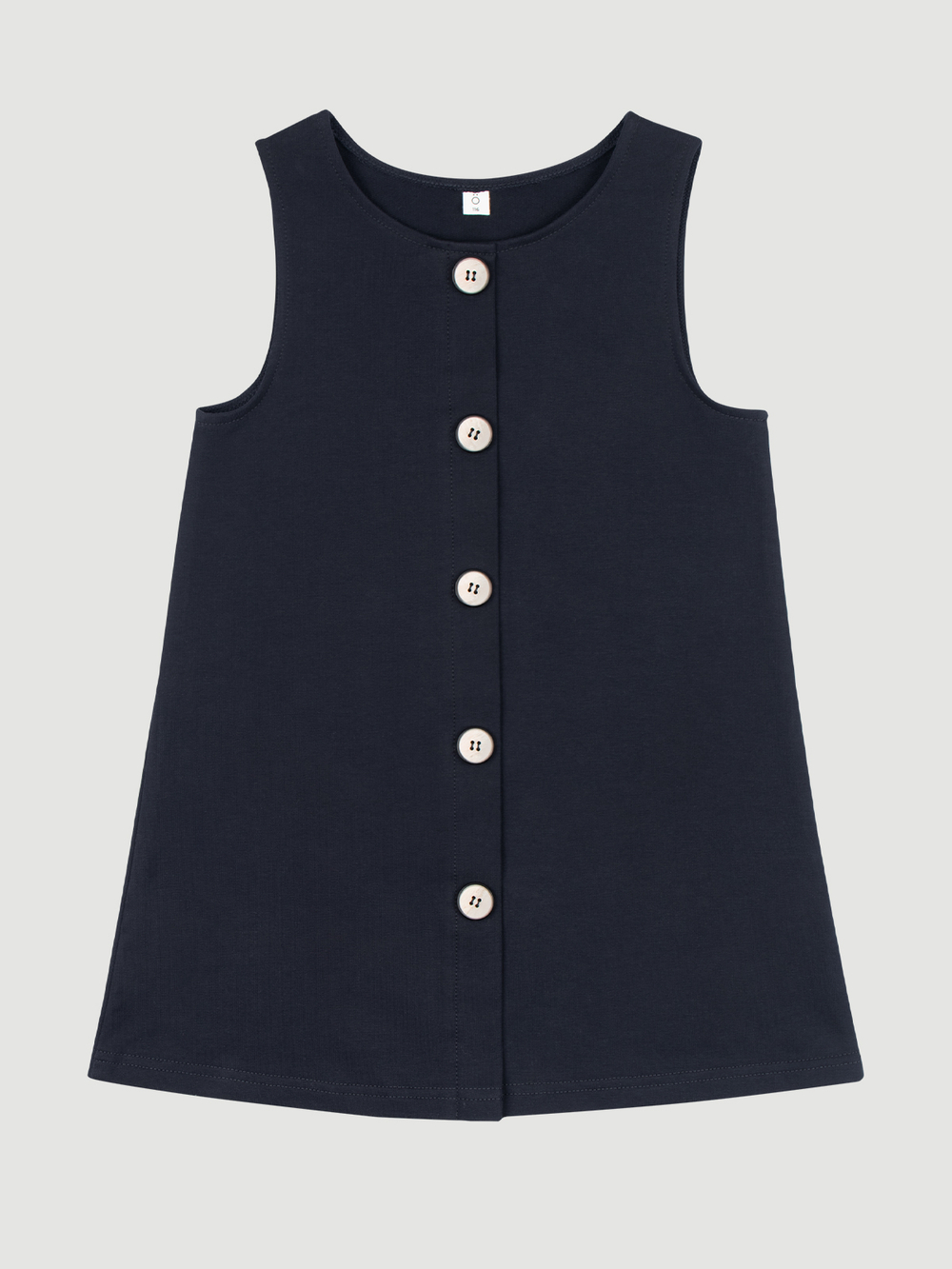 Сарафан с декоративной планкой Mjölk Синий, уценка