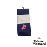 VIVIENNE WESTWOOD ЛЕГГИНСЫ СИНИЕ С ВЫШИВКОЙ В ВИДЕ КОТА