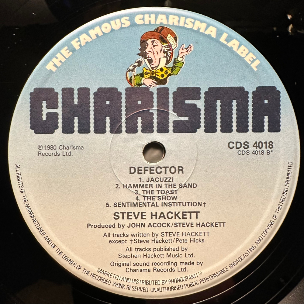 Steve Hackett- Defector (Англия 1980г.)