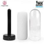 Оригинальный мастурбатор в колбе с нагревом (Цвет: белый)
