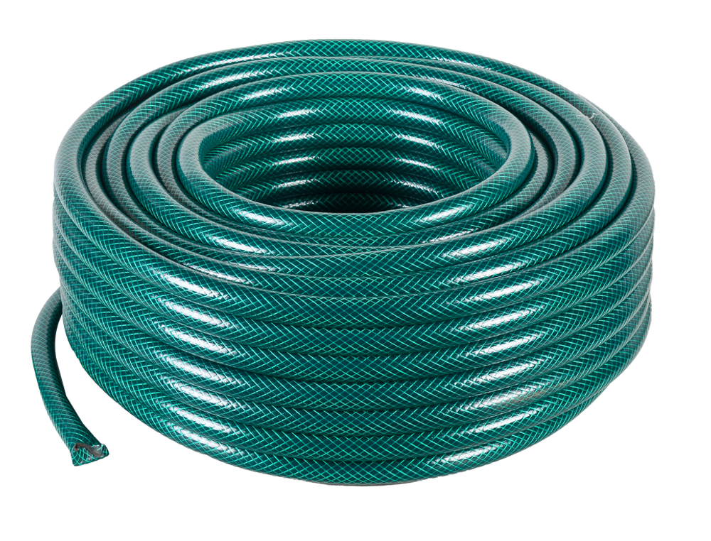 Шланг поливочный ПВХ, трёхслойный армированный 3/4, 50м Вихрь