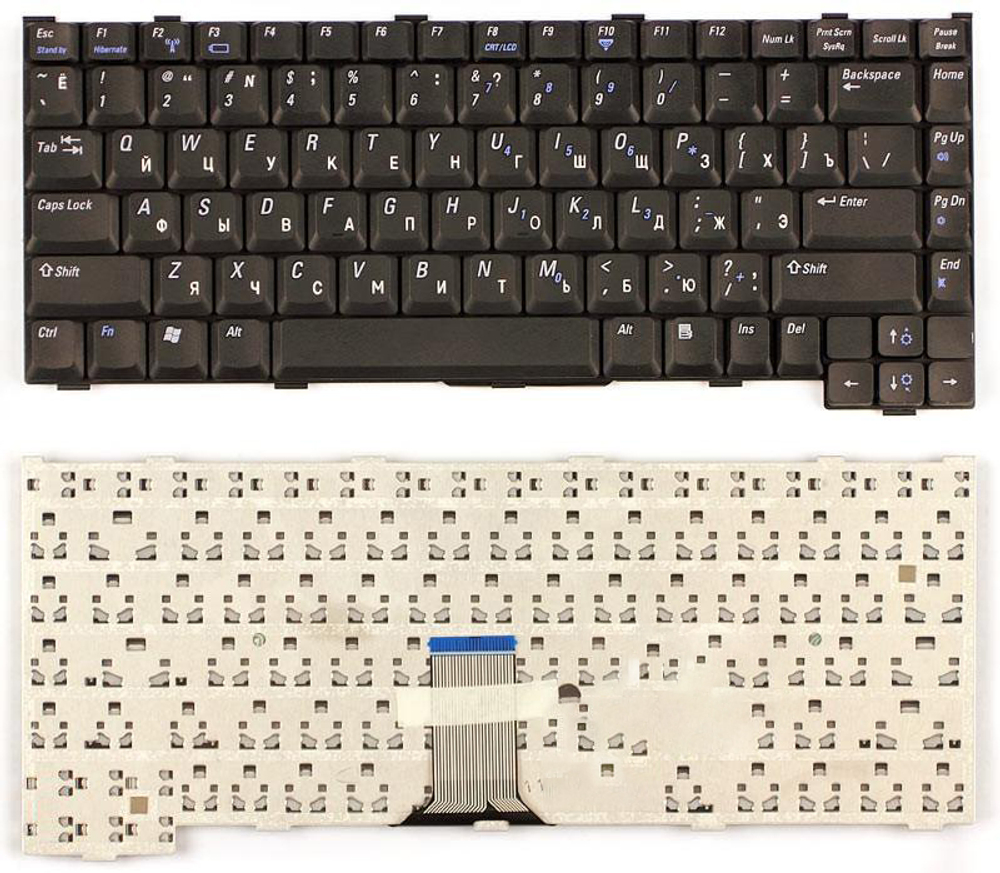 Клавиатура для ноутбука Dell Inspiron 1200 2200 Latitude 110L PP10S черная