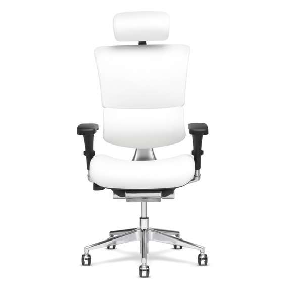 Кресло Expert Sail SAL-01 (белая кожа/черн каркас)