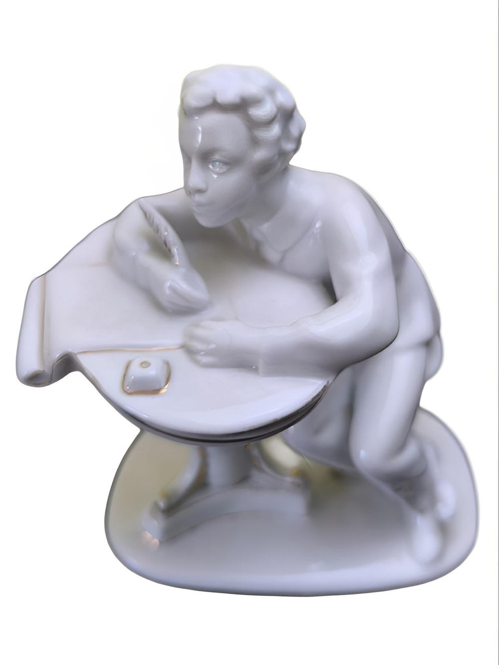 Фарфоровая статуэтка "Юный Пушкин", ЛФЗ, 1960 - 1970 гг.