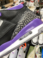 Jordan 3 Retro Black Court Purple