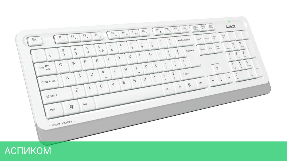 Набор периферии A4Tech Fstyler FG1010S белый/серый