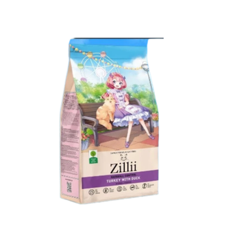 Корм для кошек ZILLII (Зилли) Cat Hairball Control 2кг индейка и утка сухой для кошек, против комочков шерсти в желудке