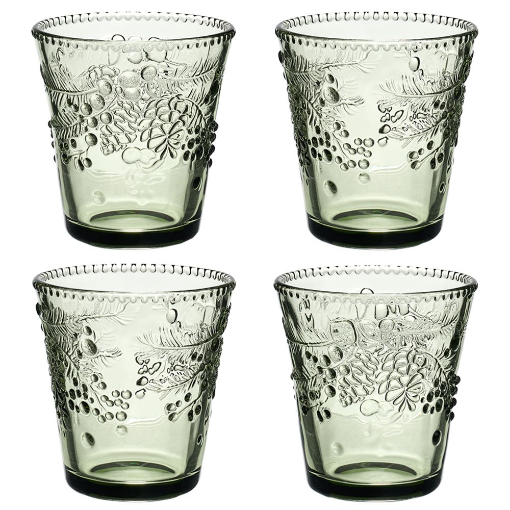 НАБОР СТАКАНОВ "CELEBRATION" GREEN, 4 ШТ/280 МЛ