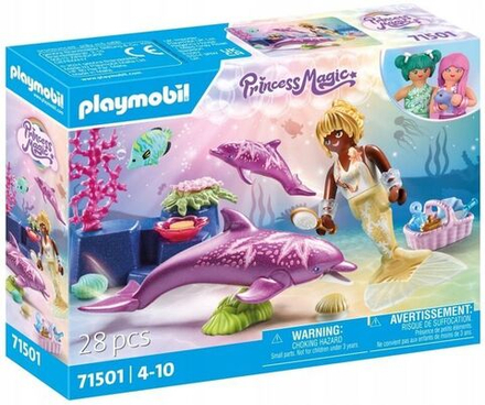Конструктор Playmobil Princess Magic -Волшебная Русалка с дельфинами - Плеймобиль 71501