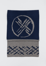 Шерстяной шарф SHANYRAQ BLUE GREY