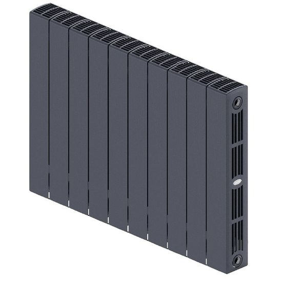 Радиатор Rifar SUPReMO 500 "титан" - 10 секций подключение боковое