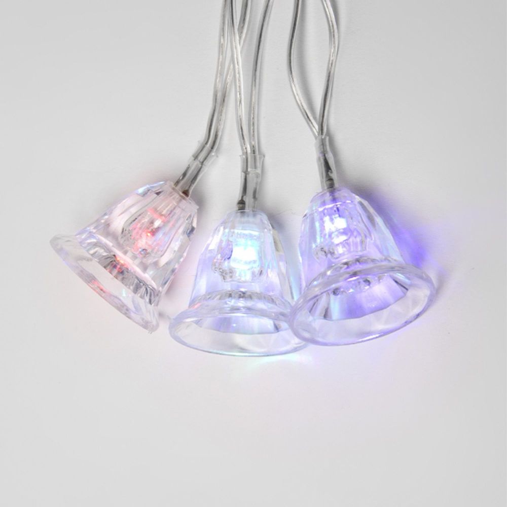ULD-S0280-020-DTA RGB IP20 BELLS Гирлянда светодиодная Колокольчики с контроллером. 20 светодиодов. 2.8 м. RGB. IP20. провод прозрачный.
