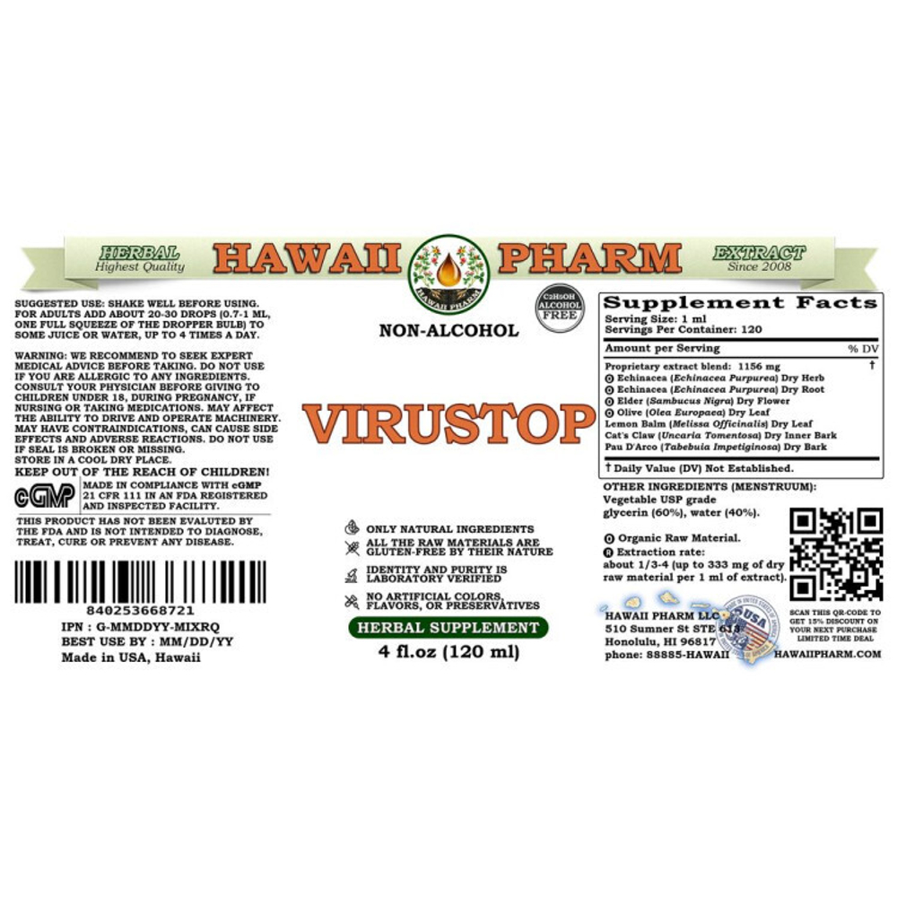 Hawaii Pharm - Virustop 120 ml