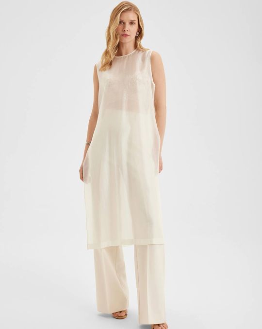 Брюки палаццо костюмные со стрелками