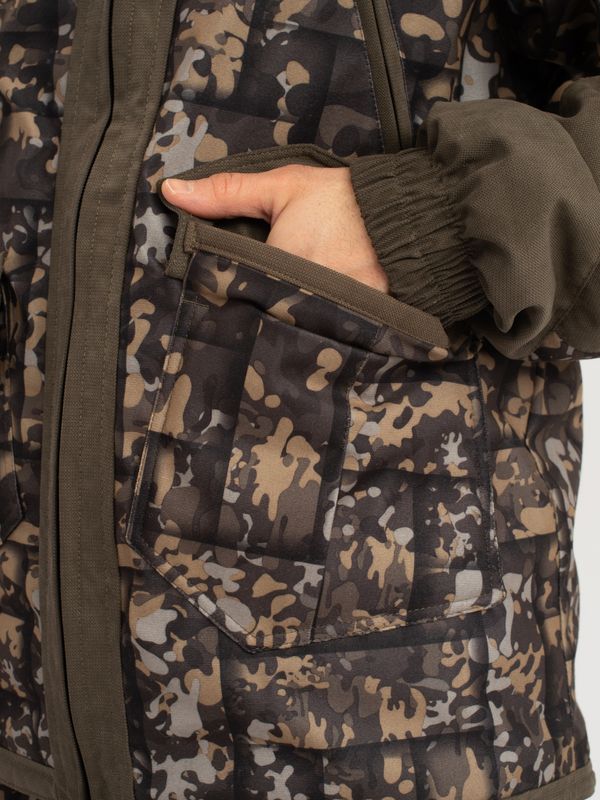 Костюм демисезонный Горка-Люкс ткань Исландия/Алова цвет Хаки/КМФ 005