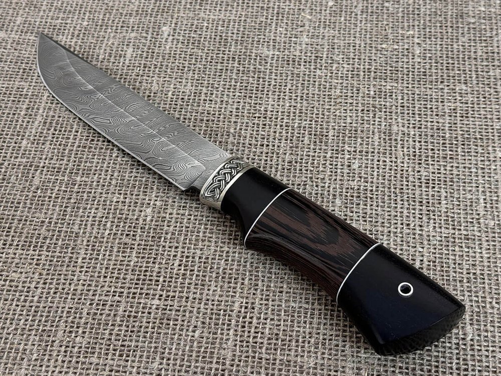 Нож "Сокол", Дамасская сталь, рукоять венге/граб