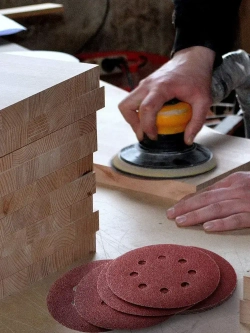 Шлифовальные круги 125мм на липучке 155 шт набор / Диски шлифовальные набор Р40 - Р2000