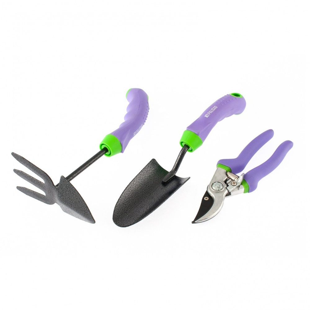Набор садового инструмента, обрезиненные эргономичные рукоятки, 3 предмета, Era, Palisad