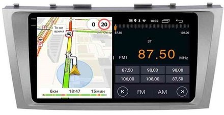 Магнитола для Toyota Camry 2006-2011 XV40 - Parafar PF064-1RN2K на Android 13, QLED+2K, ТОП процессор, 4Гб+32Гб, CarPlay, 4G SIM-слот