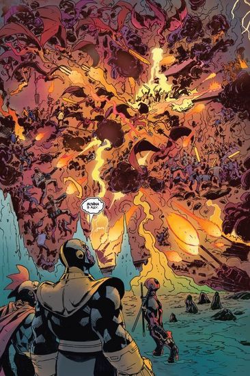 Комикс Дэдпул против Таноса. Марвел