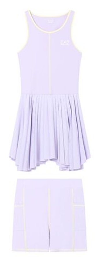 Теннисное платье EA7 Tennis Jersey - lavender