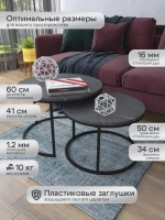 Комплект журнальных столов Акцент - ЧЧ - МДФ в ПВХ