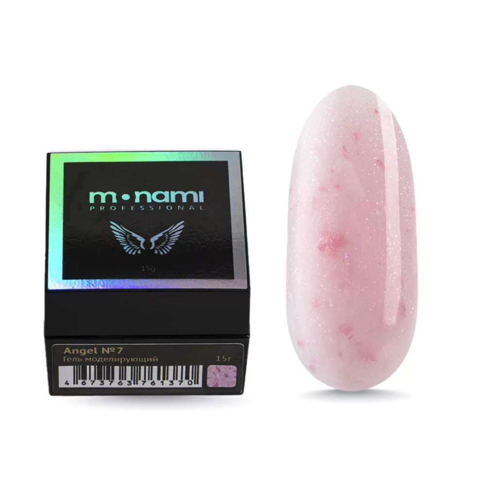 Monami Secret Angel Gel - Гель жесткий с поталью и шиммером 07, 15гр