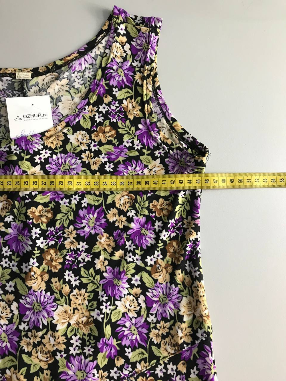 Платье для дачного вайба, визуально на 52 размер