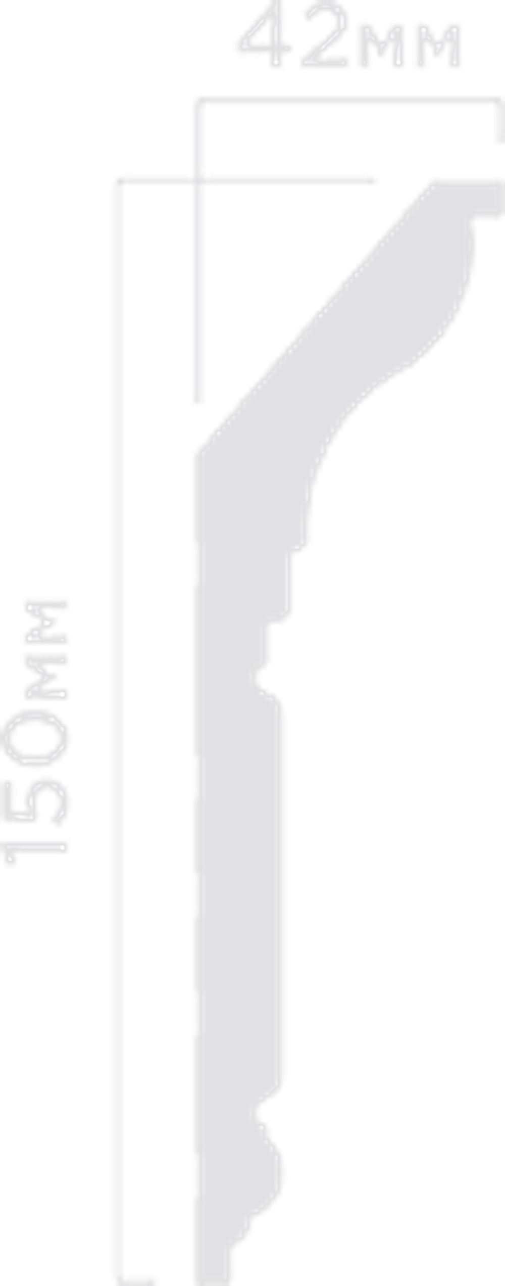 Карниз HiWood, 150x42 мм