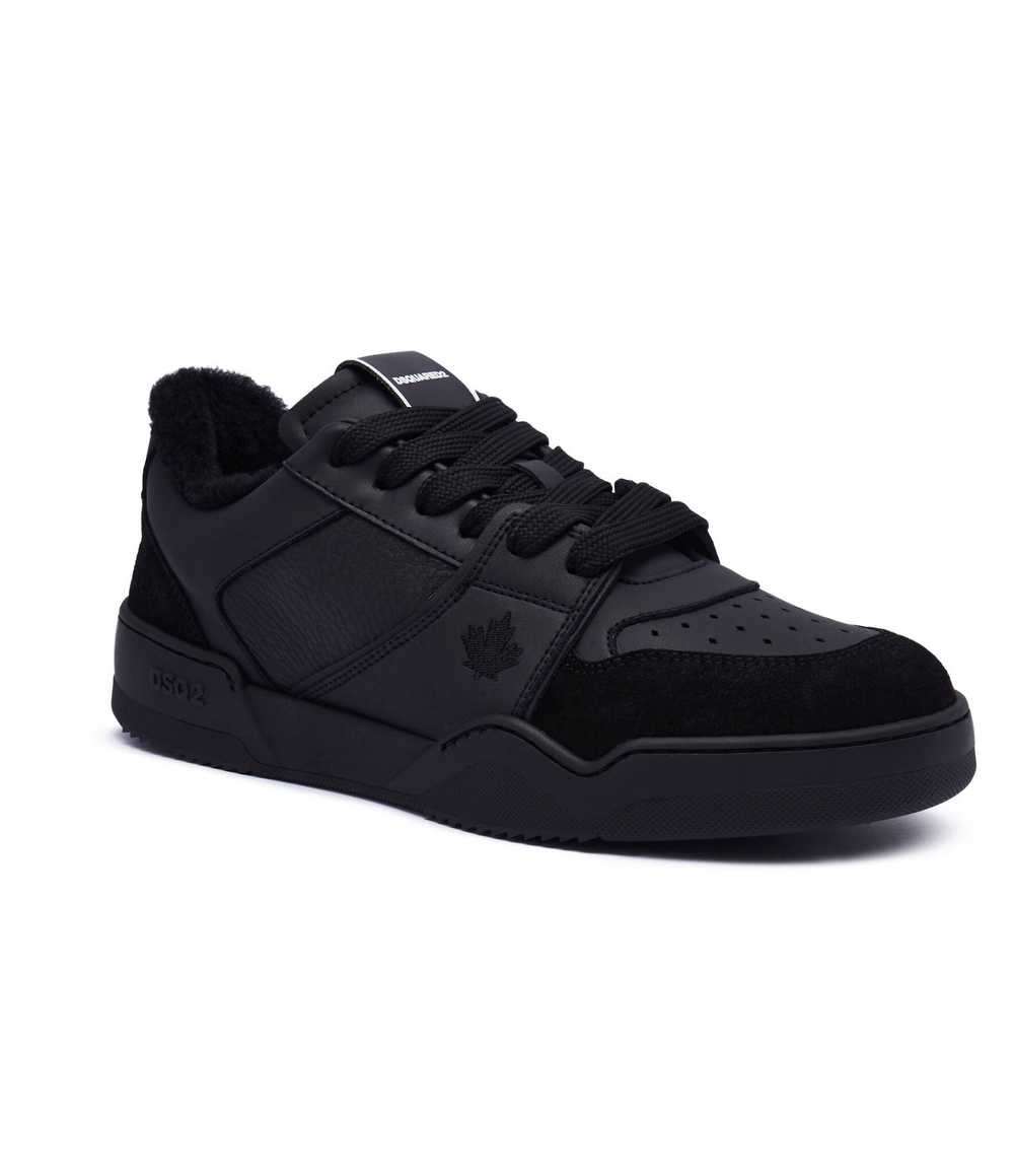 Кожаные кроссовки lace-up Dsquared2 - черный(SNM0372 23807617)