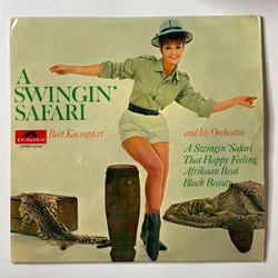 Винтажная виниловая пластинка LP Bert Kaempfert And His Orchestra A Swingin Safari (Germany 1966)