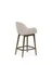 Полубарный стул Konna 65 см бежевый с ножками из темного ясеня