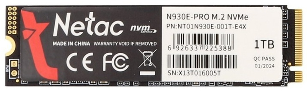 SSD Netac NT01N930E-001T-E4X 1024 ГБ
