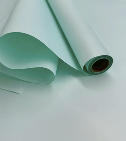 Подарочная упаковочная бумага, бирюзовая, 58 см