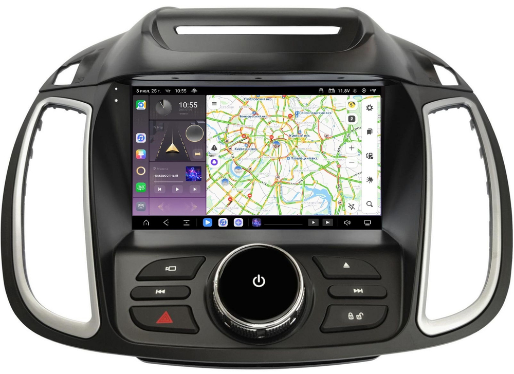 Магнитола для Ford Kuga 2 2012-2019 (без SYNC 3) - Carmedia SF-9203-1 QLed, Android 13, TS20, CarPlay, SIM-слот