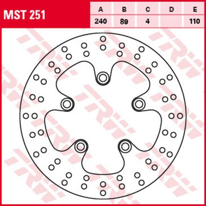 Диск тормозной TRW MST251