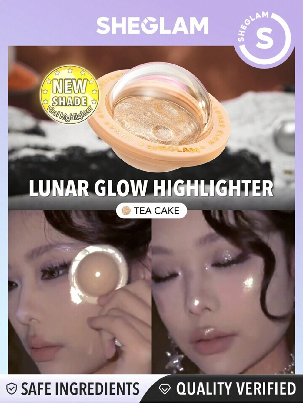 Sheglam Lunar Glow Highlighter - Tea Cake