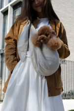 Сумка-слинг "Пони-Кенгурони" Льняная